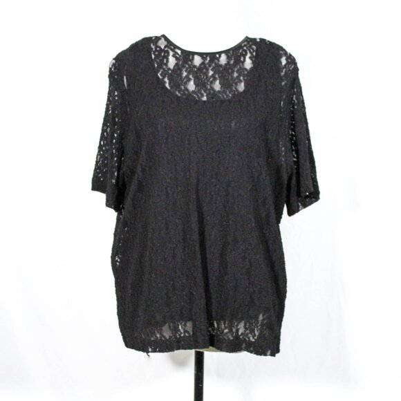 Vintage 1997 NWT Kathy Lee Gifford Plus Size Lace Blouse – Size 22/24W - Picture 2 of 10